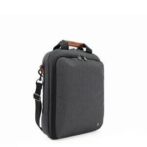 PKG Riverdale Vertical Messenger Dark Grey Tan